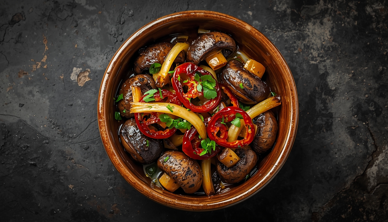 Champiñones al Ajillo